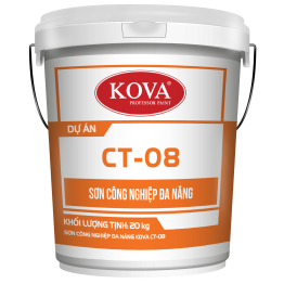 Sơn Công Nghiệp Đa Năng KOVA CT-08 Không Nhám ( Đỏ, Xanh Lá, Trắng)
